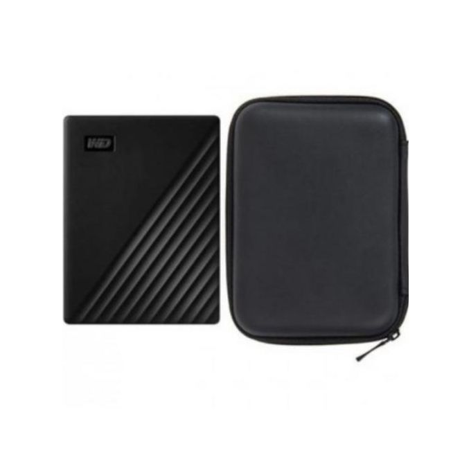 Western Digital My Passport 1TB External Hard Drive & Pouch Case