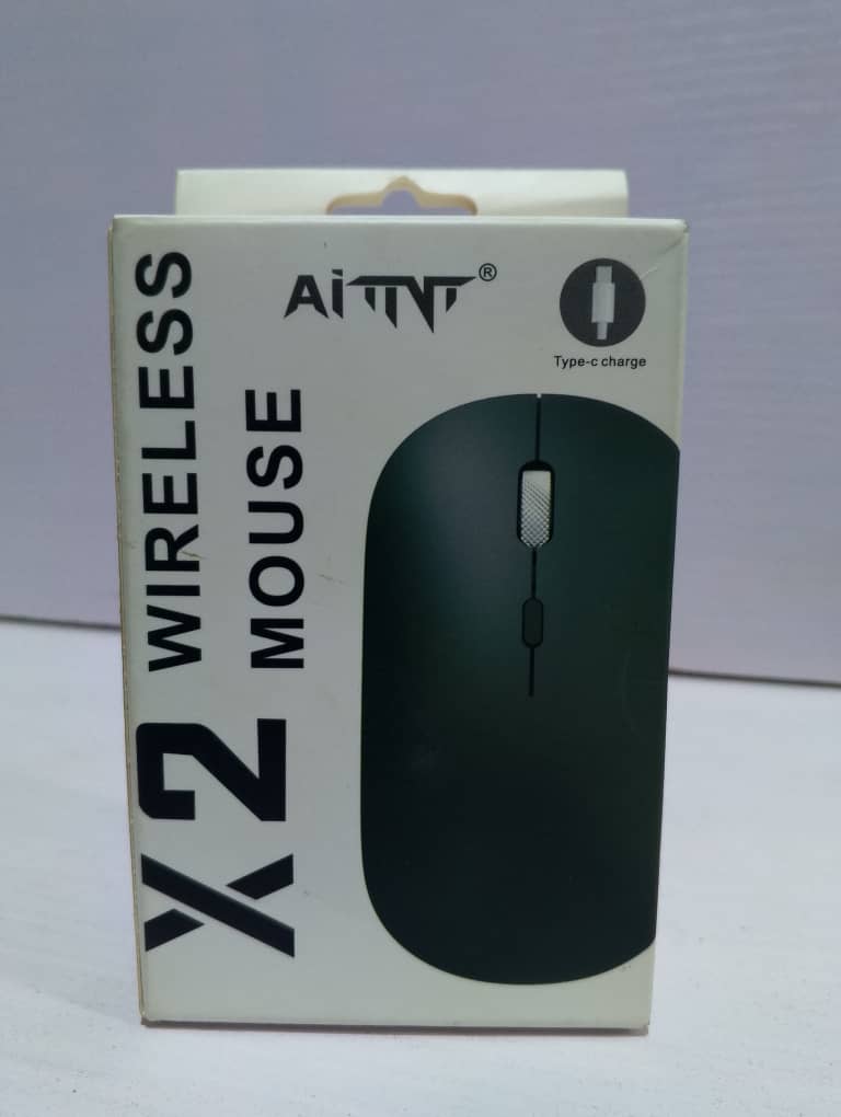  x2 wireless Rechargeable mouse with dual switch connector.