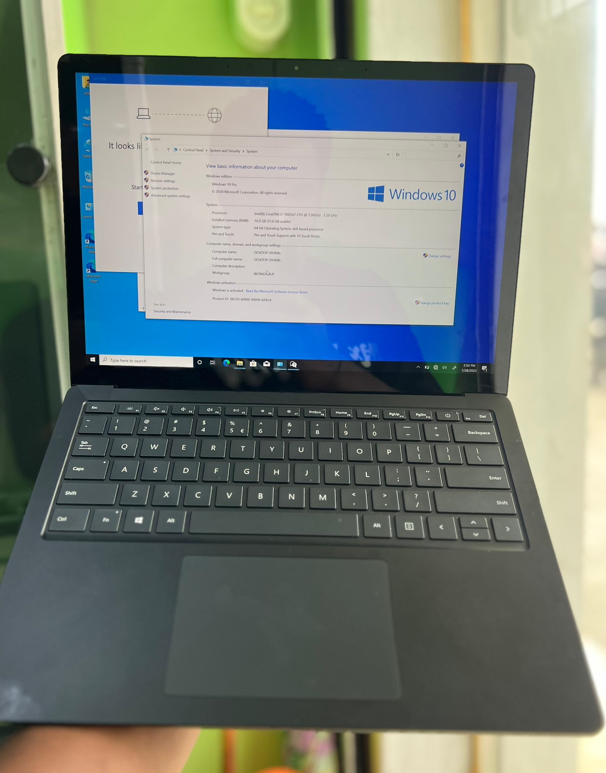 Microsoft Surface Laptop 3 10th Gen Core i7 Touchscreen 16gb ram 256gb ssd Silver Color Thunderbolt