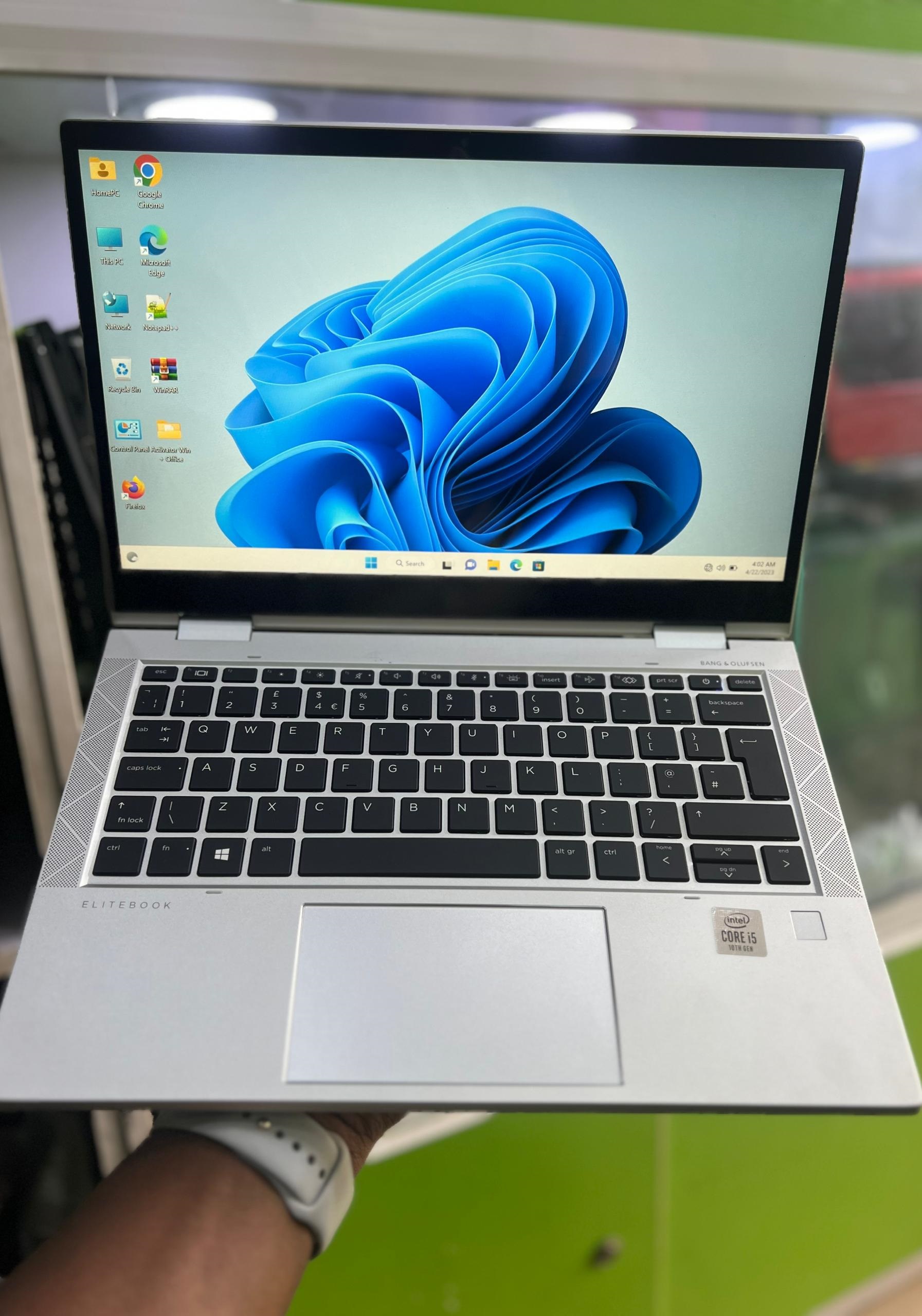 Hp EliteBook 830 G7 X360 10th Generation Core i5 16gb ram 256gb ssd 15-10210U @2.11GHz Touchscreen Face ID Keyboard light