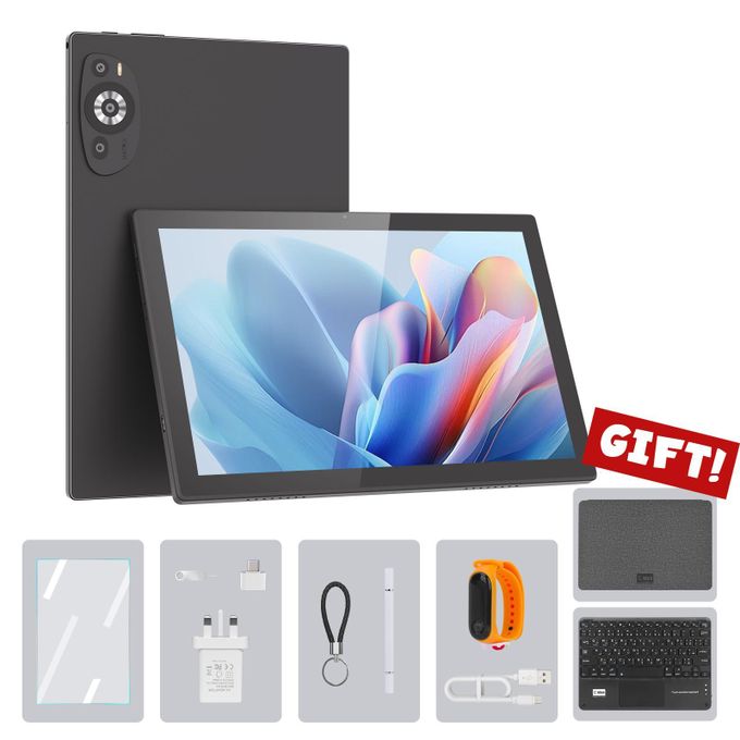 Idea Adults Tablets 10 Inches Android 12 Sim 8 512GB Storage Keyboard Tablet PC(Green) 